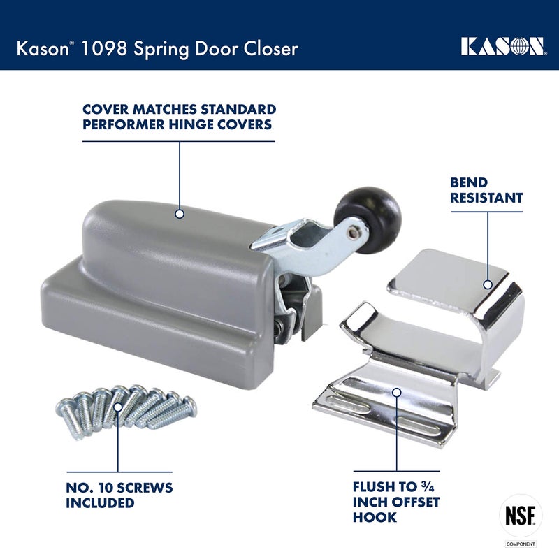 Kason 1098 Spring Door Closer, Flush Hook, 11098000004, Alloy Steel - Image 2
